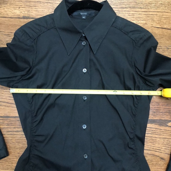 Gucci Black Long Sleeve Button Down Shirt 42 - Picture 14 of 15